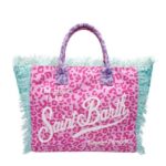 Borsa Saint Barth Vanity Leopardo Rosa
