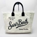 Borsa Saint Barth Vanity Bianca Nera