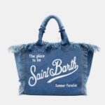 Borsa Saint Barth Vanity Denim Chiaro