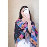 Sciarpa Louis Vuitton Monogram Bordo Scritta